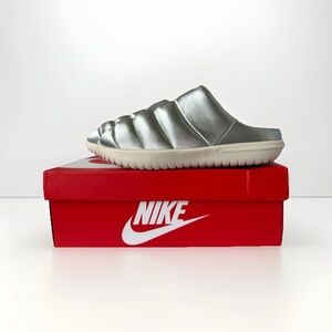 Nike Burrow SE Women’s Slip-On Slippers Metallic Sz 10 (New in Box)